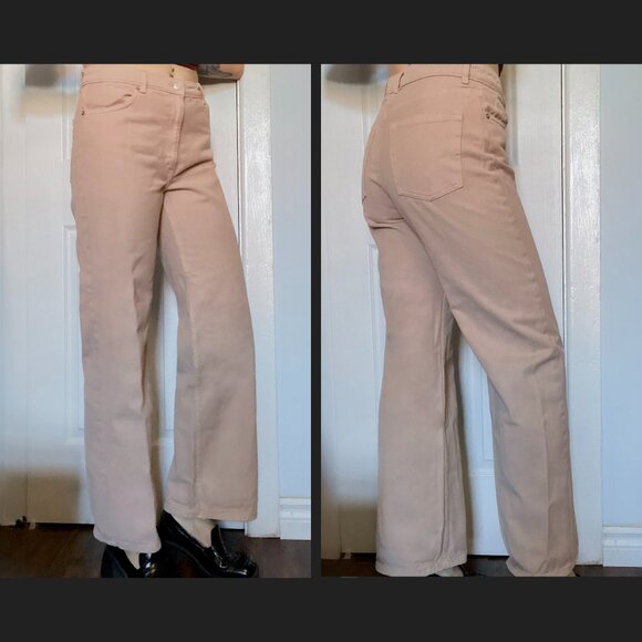 Beige Denim Pants - Picture 1 of 3
